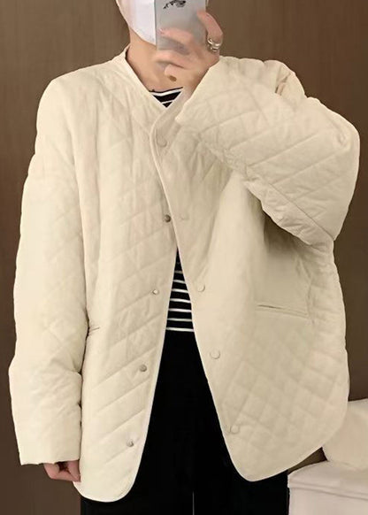 Luvik | Keltainen Vyötärö O Kaula Taskut Puuvilla Ohut Vanutakit