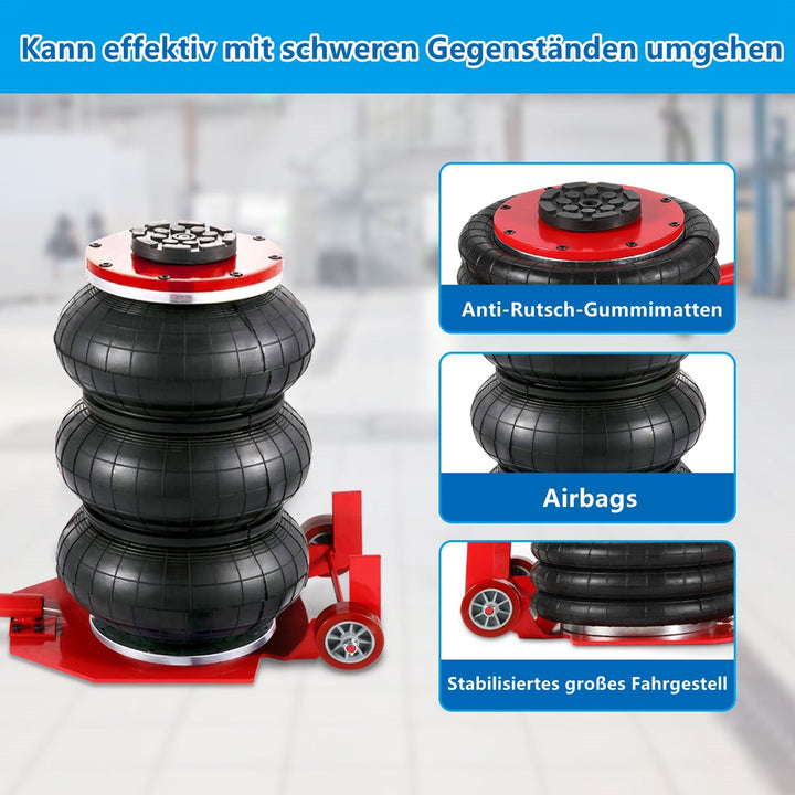 3T Pneumatisk Triple Bag Airjack | Luvikno