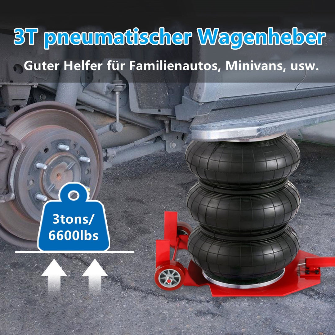 3T Pneumatisk Triple Bag Airjack | Luvikno