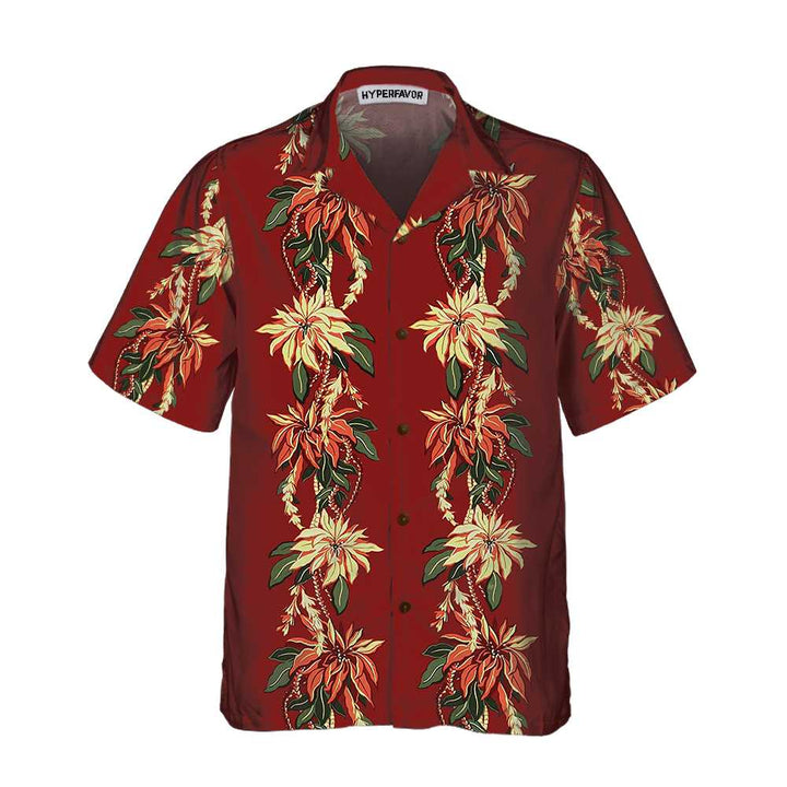 Luvik | Julepoinsettia-hawaiiskjorte, Vintage juleskjorte, Beste julegaveideer