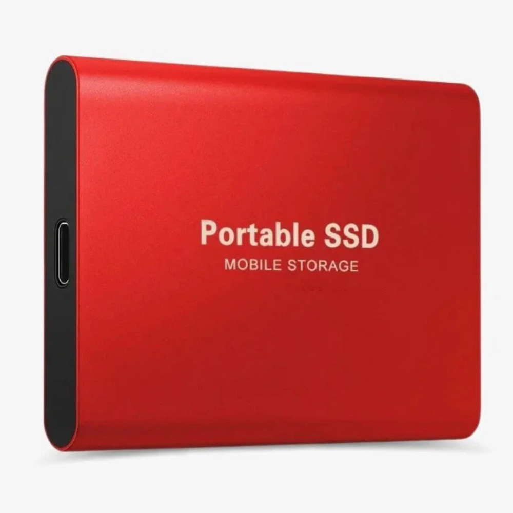 Bærbar SSD USB C Ekstern Aluminium Støtsikker Solid State Drive Luvikno