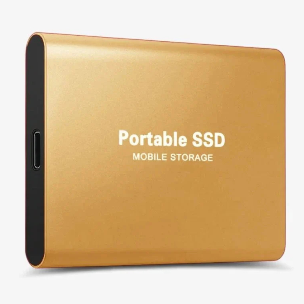 Bærbar SSD USB C Ekstern Aluminium Støtsikker Solid State Drive Luvikno