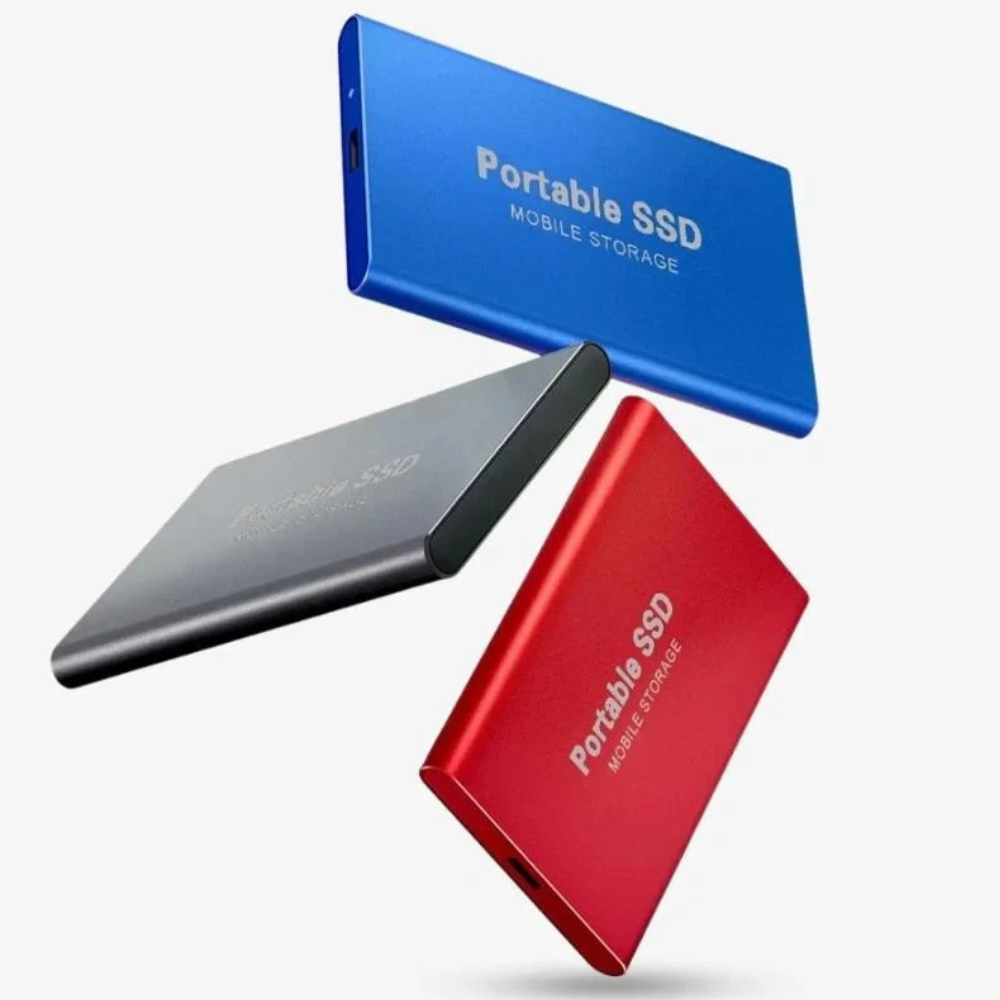 Bærbar SSD USB C Ekstern Aluminium Støtsikker Solid State Drive Luvikno