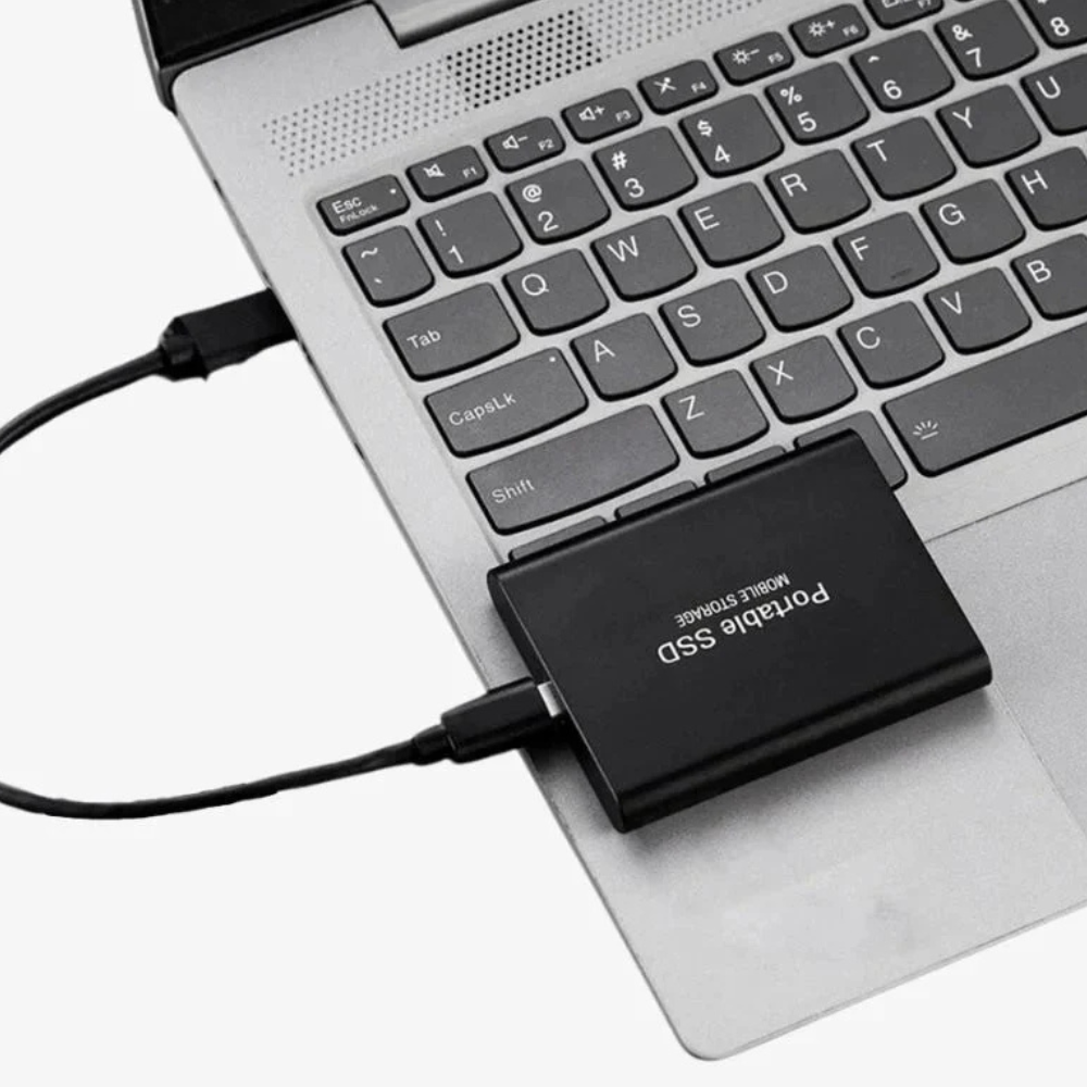 Bærbar SSD USB C Ekstern Aluminium Støtsikker Solid State Drive Luvikno