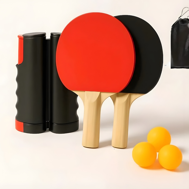 Bærbar Bordtennis Sett Uttrekkbart Nett Familie Ping Pong Kit Luvikno