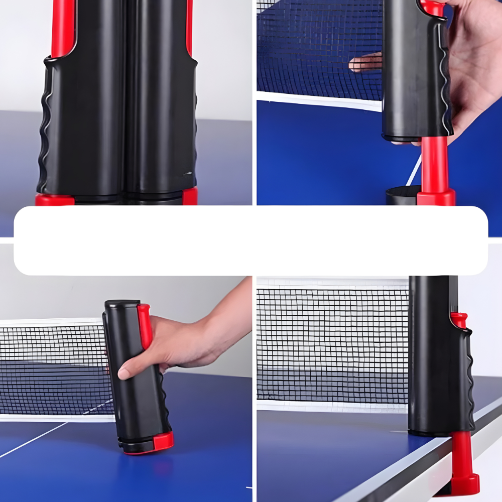 Bærbar Bordtennis Sett Uttrekkbart Nett Familie Ping Pong Kit Luvikno