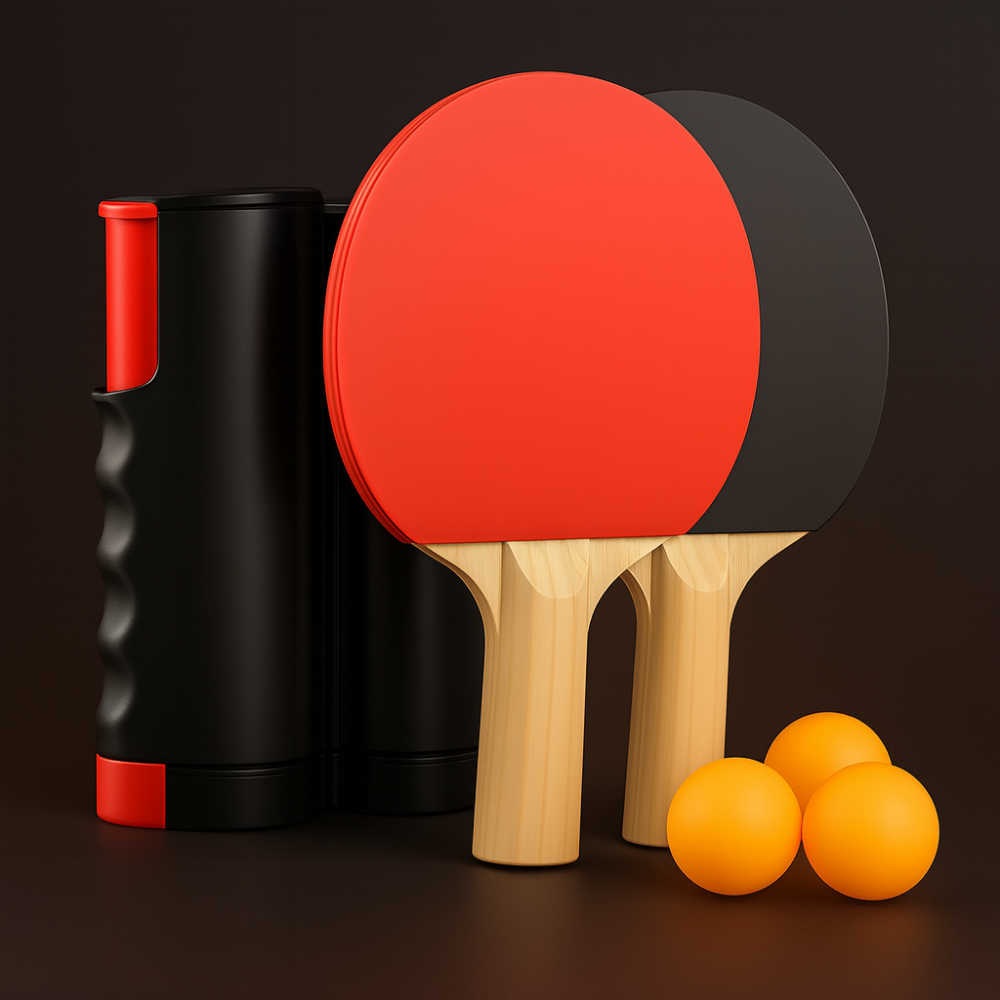 Bærbar Bordtennis Sett Uttrekkbart Nett Familie Ping Pong Kit Luvikno