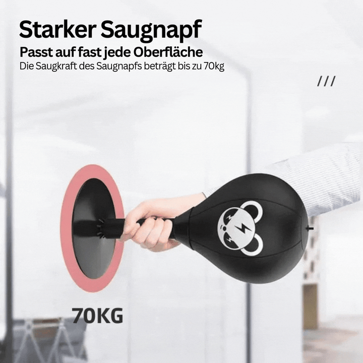 Luvikno | Bokball med sterk sugekoppbase – PowerStrike