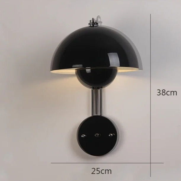 Moderne LED vegglampe med sopp | Stilig nattlys for soverom og stuer | Luvikno