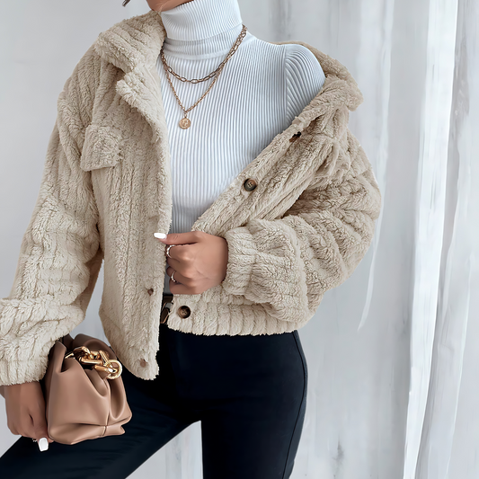 Luvik | Solmupelti takki - Pehmeä ja mukava - Täydellinen talvipäiviin