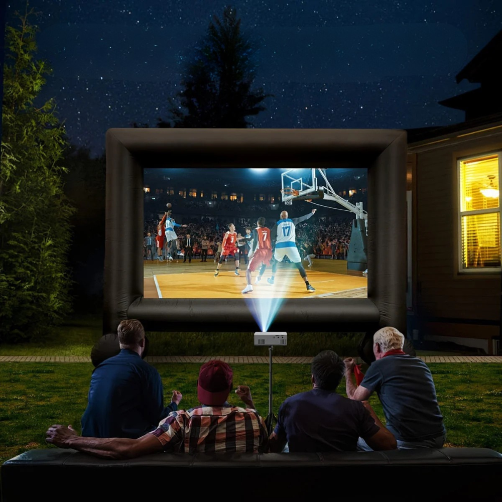 Luvikno | Projektor Bærbar Mini HD LED Hjemmekino Utendørs 3000 Lumen