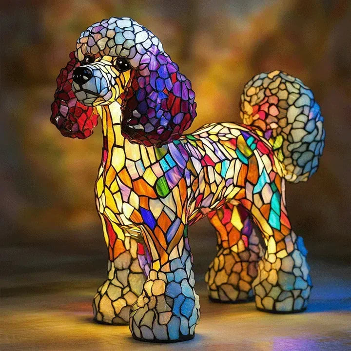 Lumidog Håndlaget Opplysende Hundelampe – Ambient Belysning og Gave | Luvikno