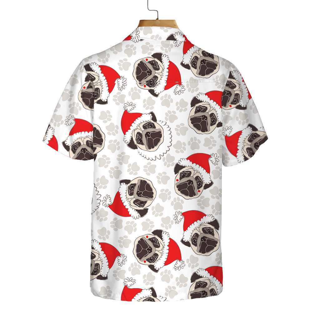 Luvik | Pug Dog Christmas Tree Hawaiian Style, Funny Christmas Sweater for Dogs, Christmas Gift for Pug Enthusiasts
