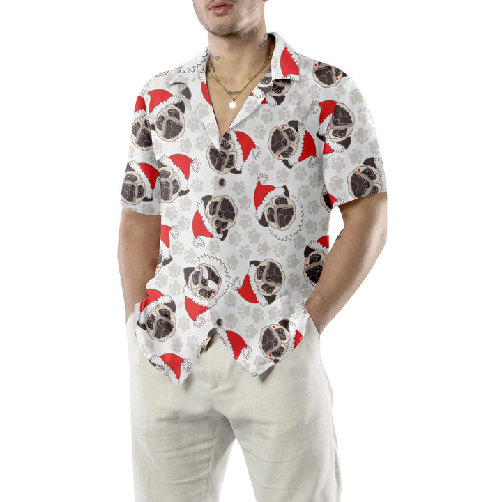 Luvik | Pug Dog Juletrær Hawaiian Style, Morsom Julegensere for Hunder, Julegave for Pug-entusiaster