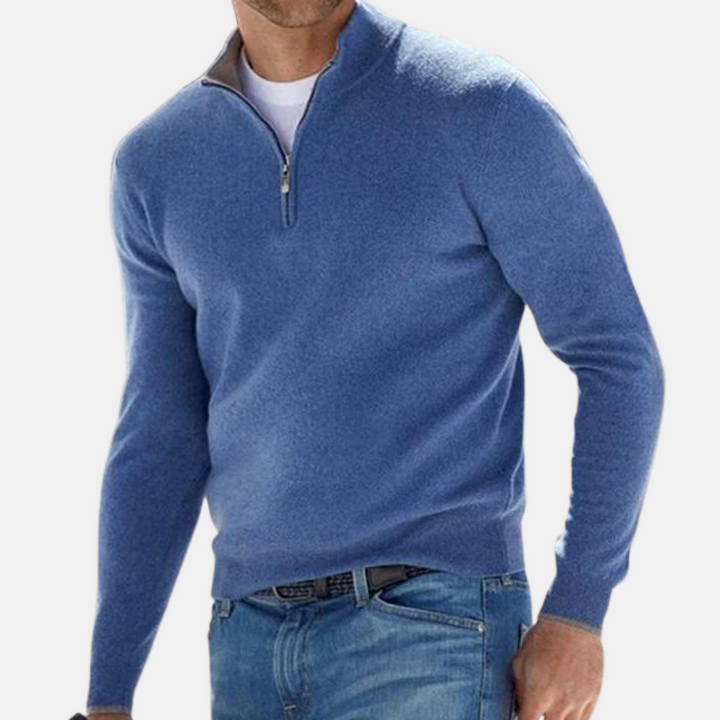 Luvik | with half zipper Knitted Long-sleeved Menswear