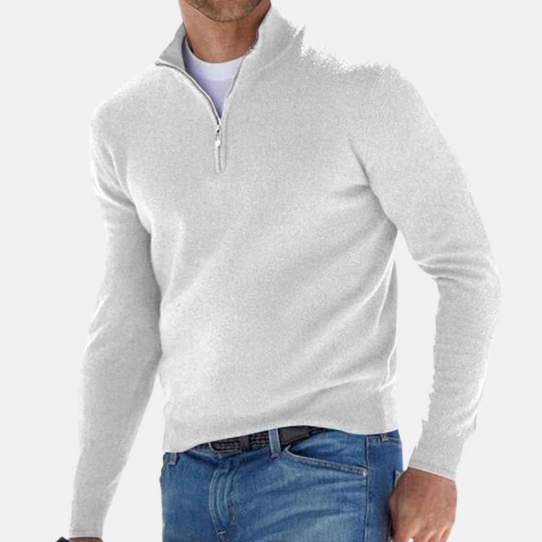 Luvik | with half zipper Knitted Long-sleeved Menswear