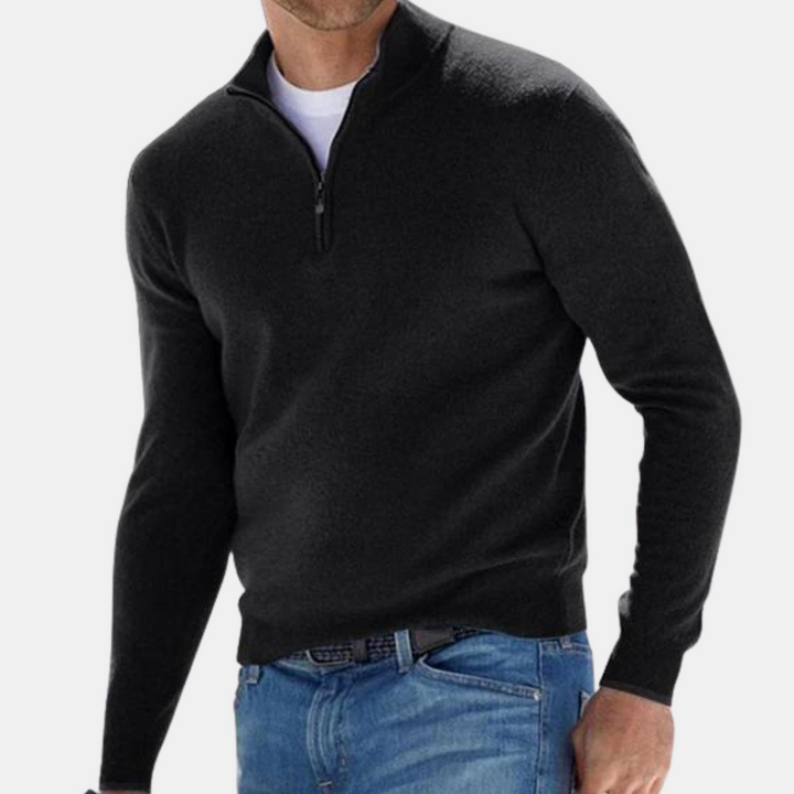 Luvik | with half zipper Knitted Long-sleeved Menswear