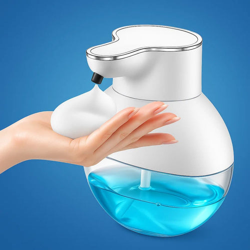 PureFoam | Berøringsfri Skumsåpe Dispenser – Infrarød Sensor – IPX5 Vannavvisende – USB Oppladbar Hygiene Luvikno