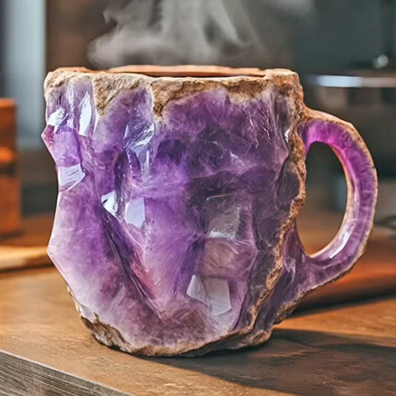 Luvikno | CrystalBrew Kaffe Kopper | Elegante mineral krystall kopper for en unik kaffeopplevelse