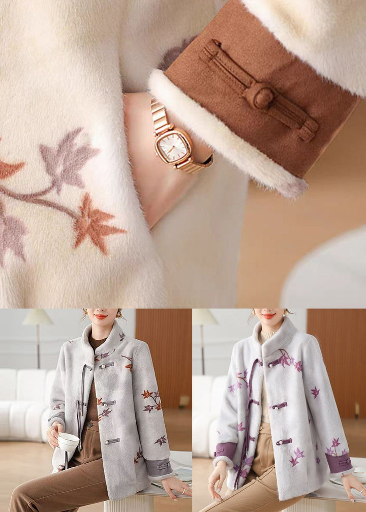 Luvik | Bag Mink Velvet Vinterjakker Høy krage