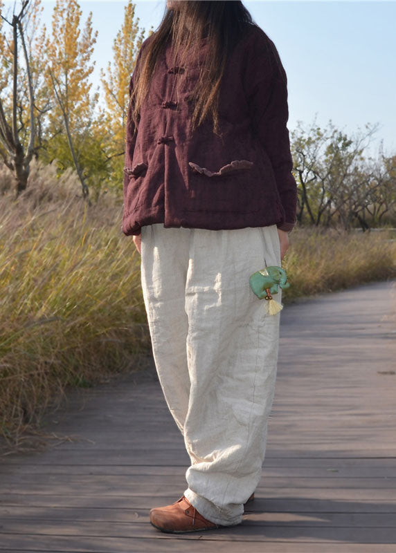 Luvik | Ohutpuuvilla talvitakit punaisilla taskuilla