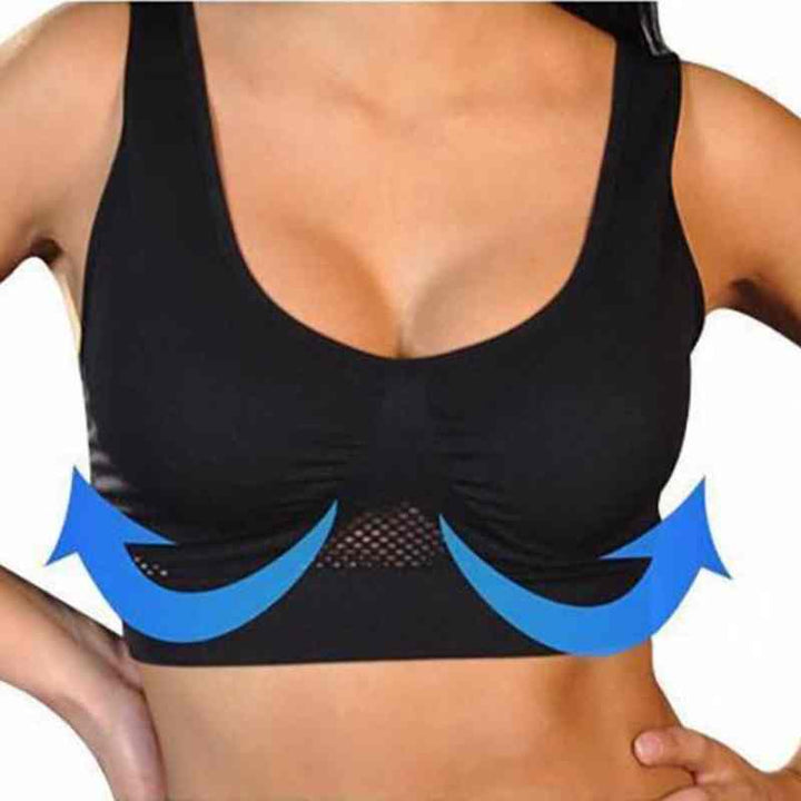 Luvikno | 3-delt BH-sett med Push-Up-design og honningkake-struktur