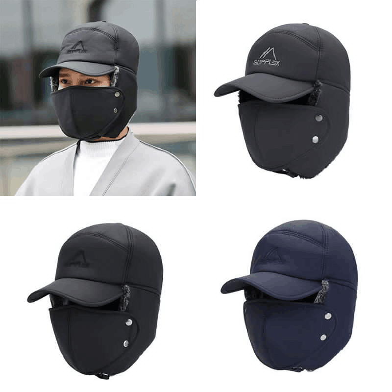 Luvikno | Unisex vindproof & varm & ørebeskyttelse & ansiktsbeskyttelse hatt