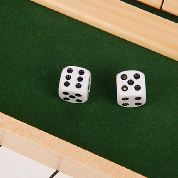 Luvikno | "Shut The Box" spill – Morsom bordmatte spill for voksne og barn