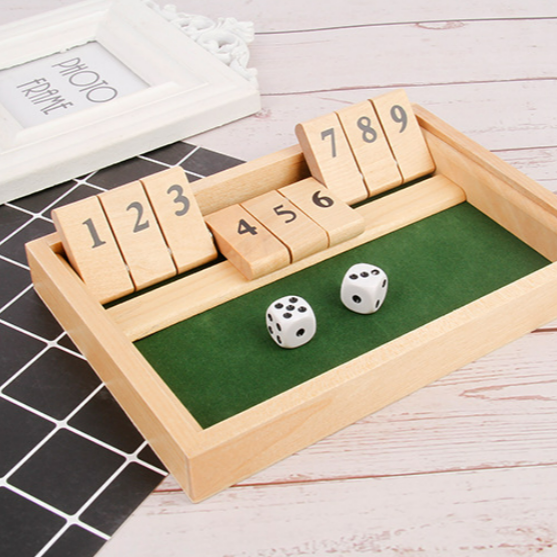 Luvikno | "Shut The Box" spill – Morsom bordmatte spill for voksne og barn