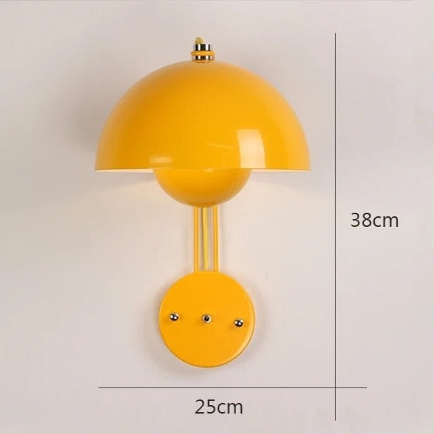 Moderne LED vegglampe med sopp | Stilig nattlys for soverom og stuer | Luvikno