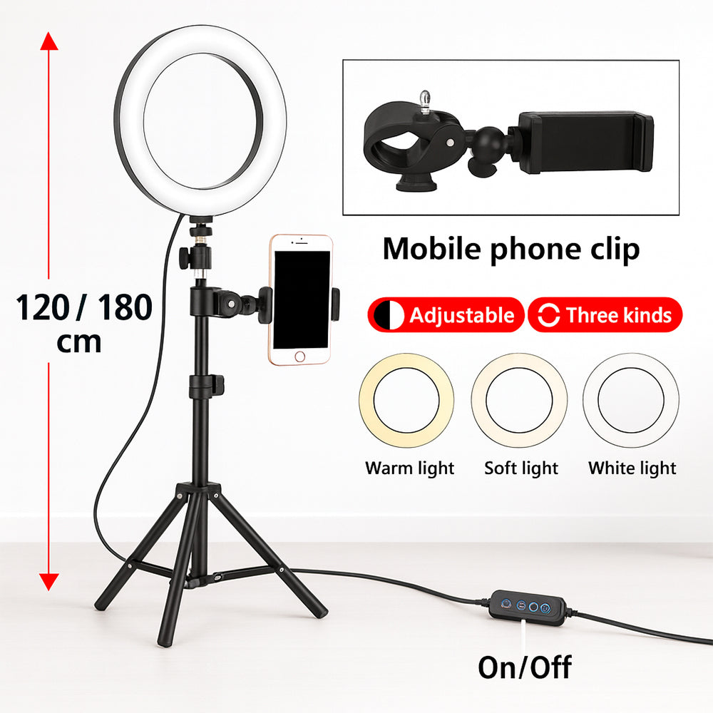 Ring light - 3 lysmoduser - QX-260 | Luvikno