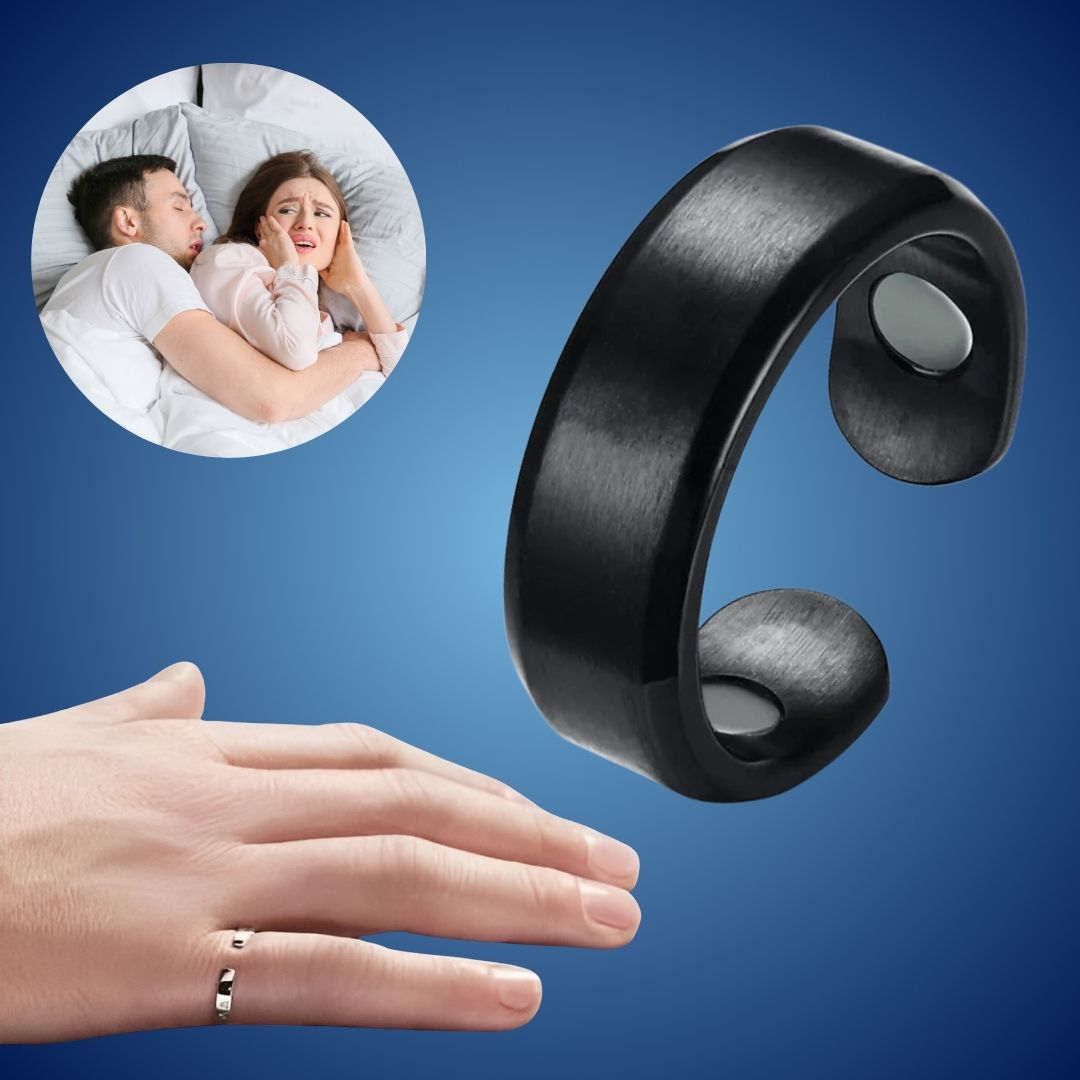 QuietRest Anti-Snorering Ring | Reduserer Snorking for Bedre Søvn - Hjelper med å Rense Luftveiene og Forbedrer Hvilekvaliteten Luvikno
