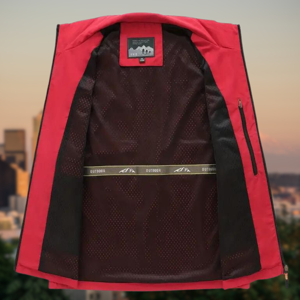 Luvik | Miesten monikäyttöinen liivi, jossa vetoketjulliset taskut