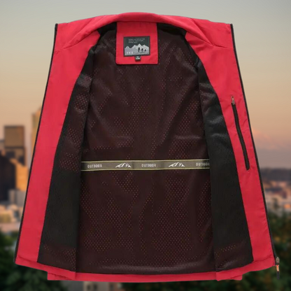 Luvik | Miesten monikäyttöinen liivi, jossa vetoketjulliset taskut