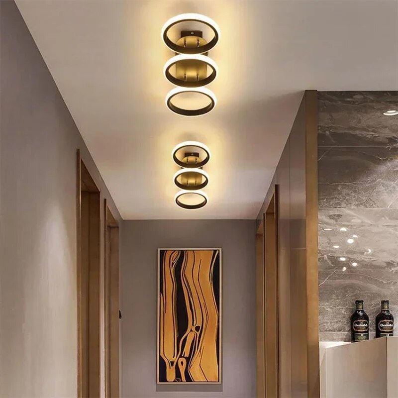 Moderne LED Ring Kroonlås – Minimalistisk Taklampe for Stue og Spiseområde | Luvikno