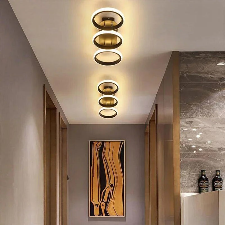 Moderne LED Ring Kroonlås – Minimalistisk Taklampe for Stue og Spiseområde | Luvikno