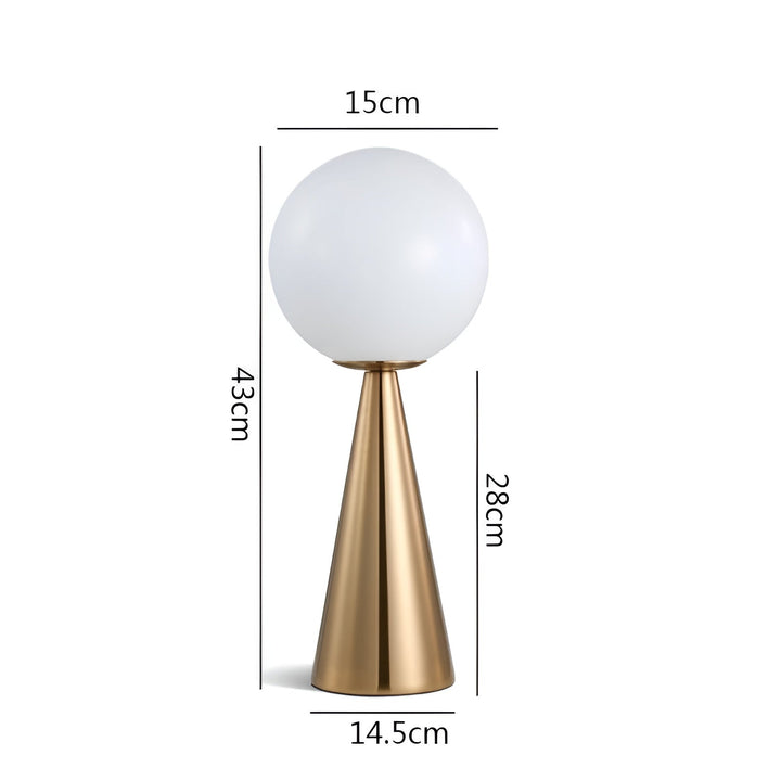 Luvikno | Elegant Gull Bordlampe - Luksuriøs Belysning for Ditt Interiør