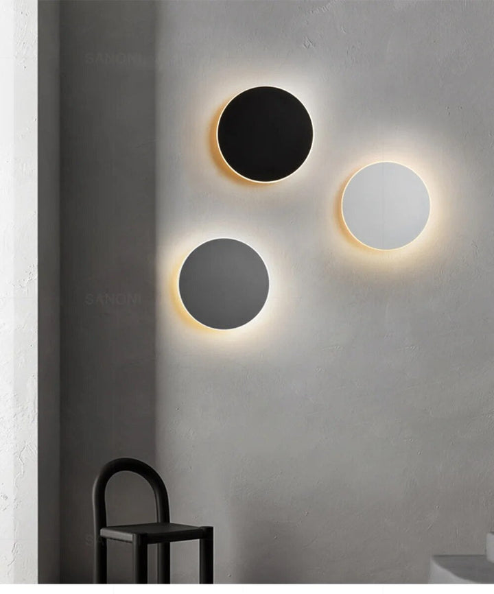 Luvikno | Lumeo LED Vegglampe Rund – Dimmere, 20/30 cm – Berøring & Sensor Kontroll