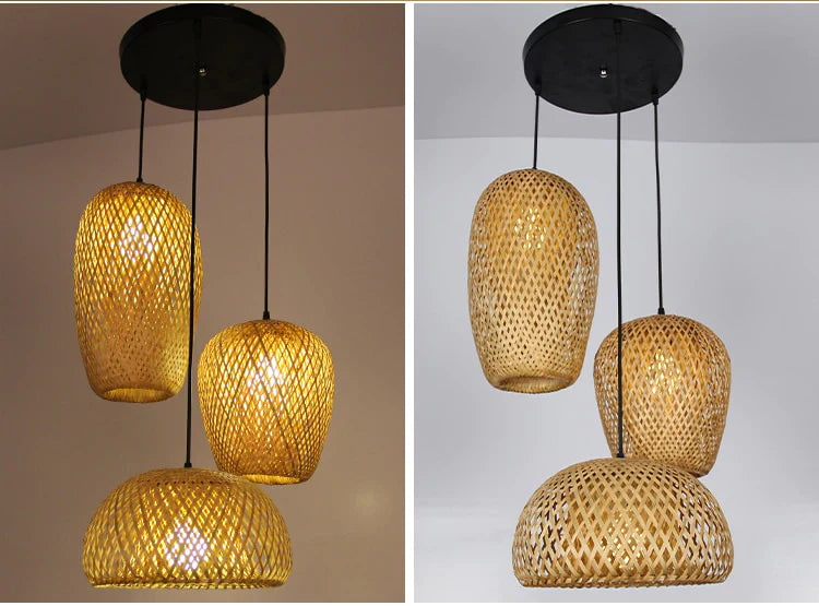 Rattan Pendellampe