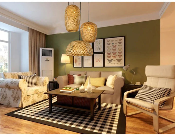Rattan Pendellampe
