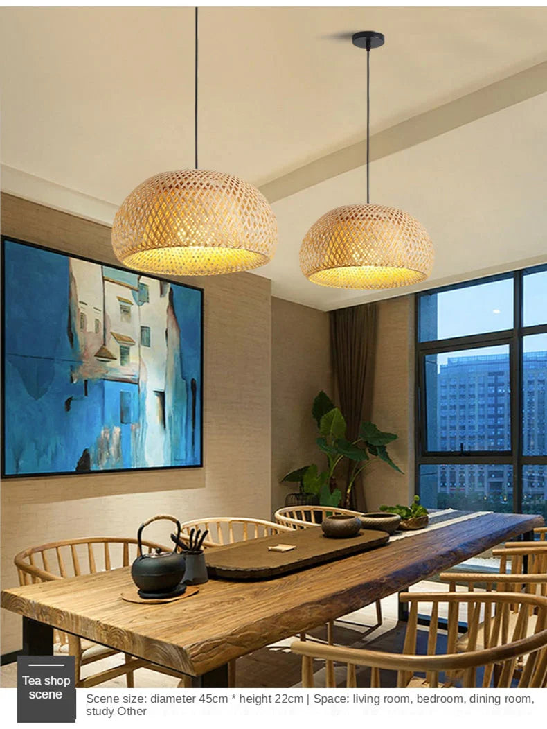 Rattan Pendellampe