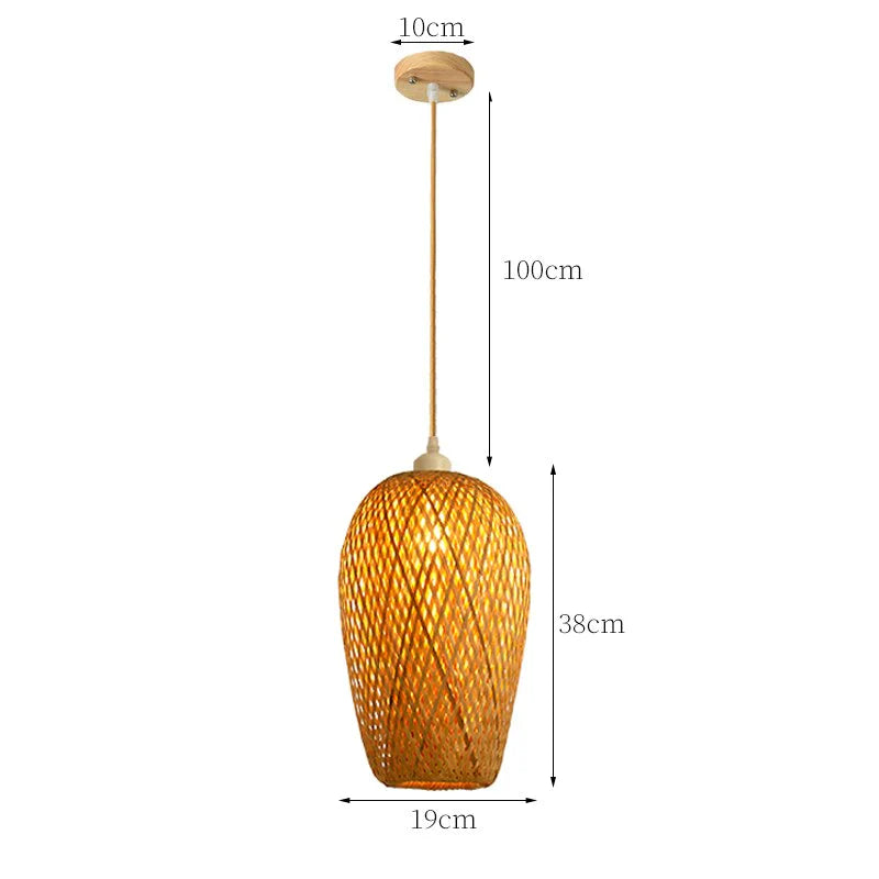 Rattan Pendellampe