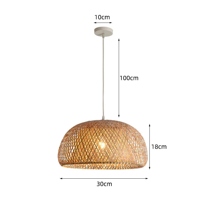 Rattan Pendellampe