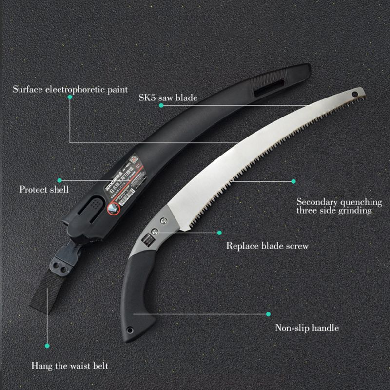 Razor Sharp Curved Garden Pruning Saw | Luvikno