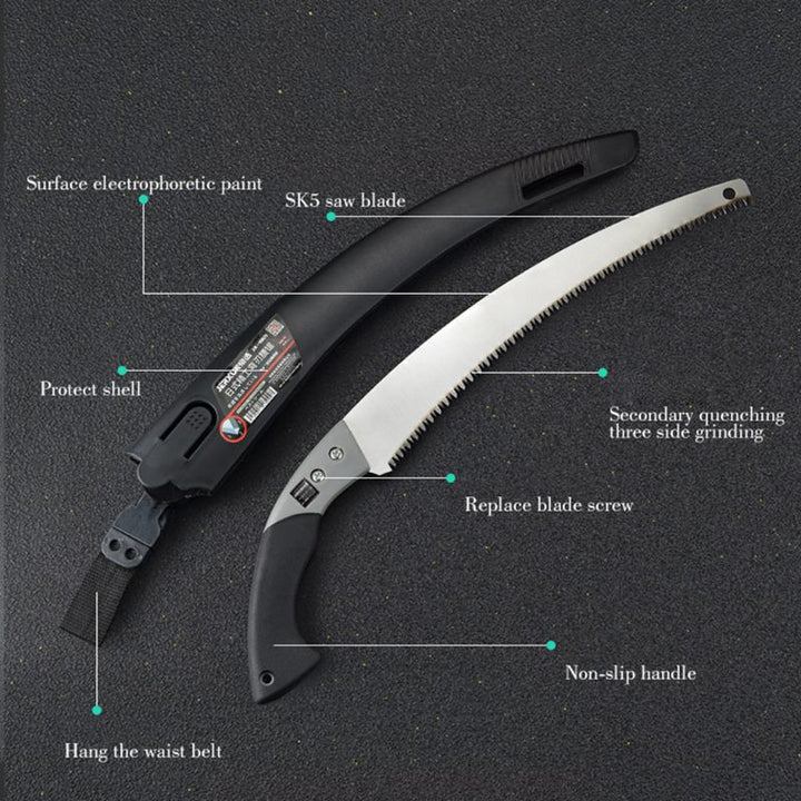Razor Sharp Curved Garden Pruning Saw | Luvikno
