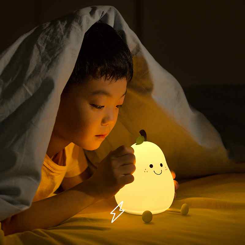 Søt ferskenfarget lampe med belysning | Luvikno