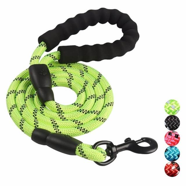 Luvikno | Tangle-Free Refleksjons Hundesnor – Holdbart Nylon, 1,8 Meter Lang, 360-Graders Rotérbar Hake for Sikker Kveldstur