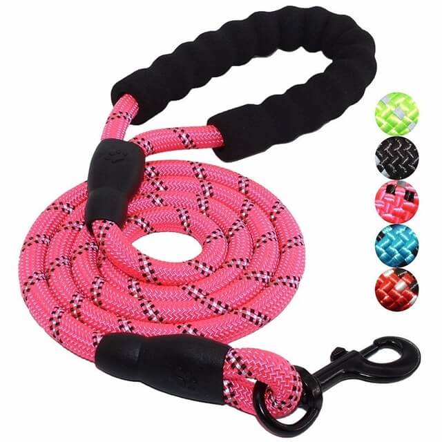 Luvikno | Tangle-Free Refleksjons Hundesnor – Holdbart Nylon, 1,8 Meter Lang, 360-Graders Rotérbar Hake for Sikker Kveldstur