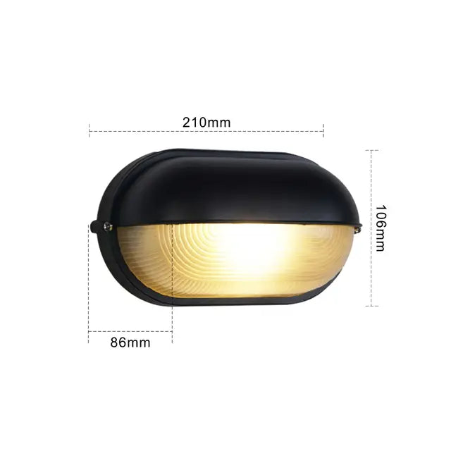 Vannavstøtende industrielle LED vegglys for utendørs – Robust belysning | Luvikno