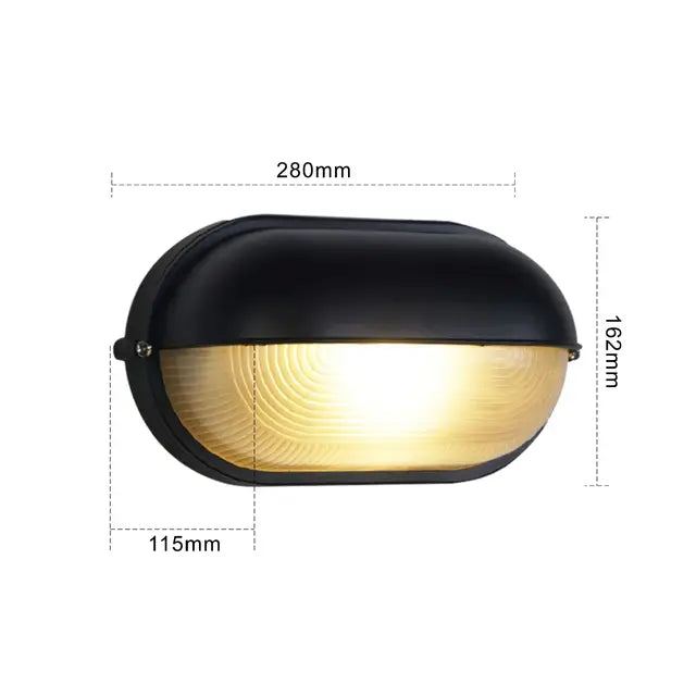 Vannavstøtende industrielle LED vegglys for utendørs – Robust belysning | Luvikno